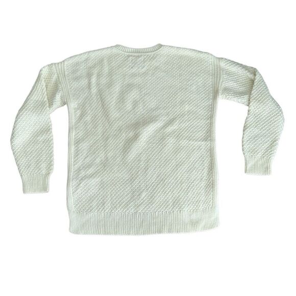 Abercrombie & Fitch Sweater Knit Open Weave Cream Small - Picture 2 of 6